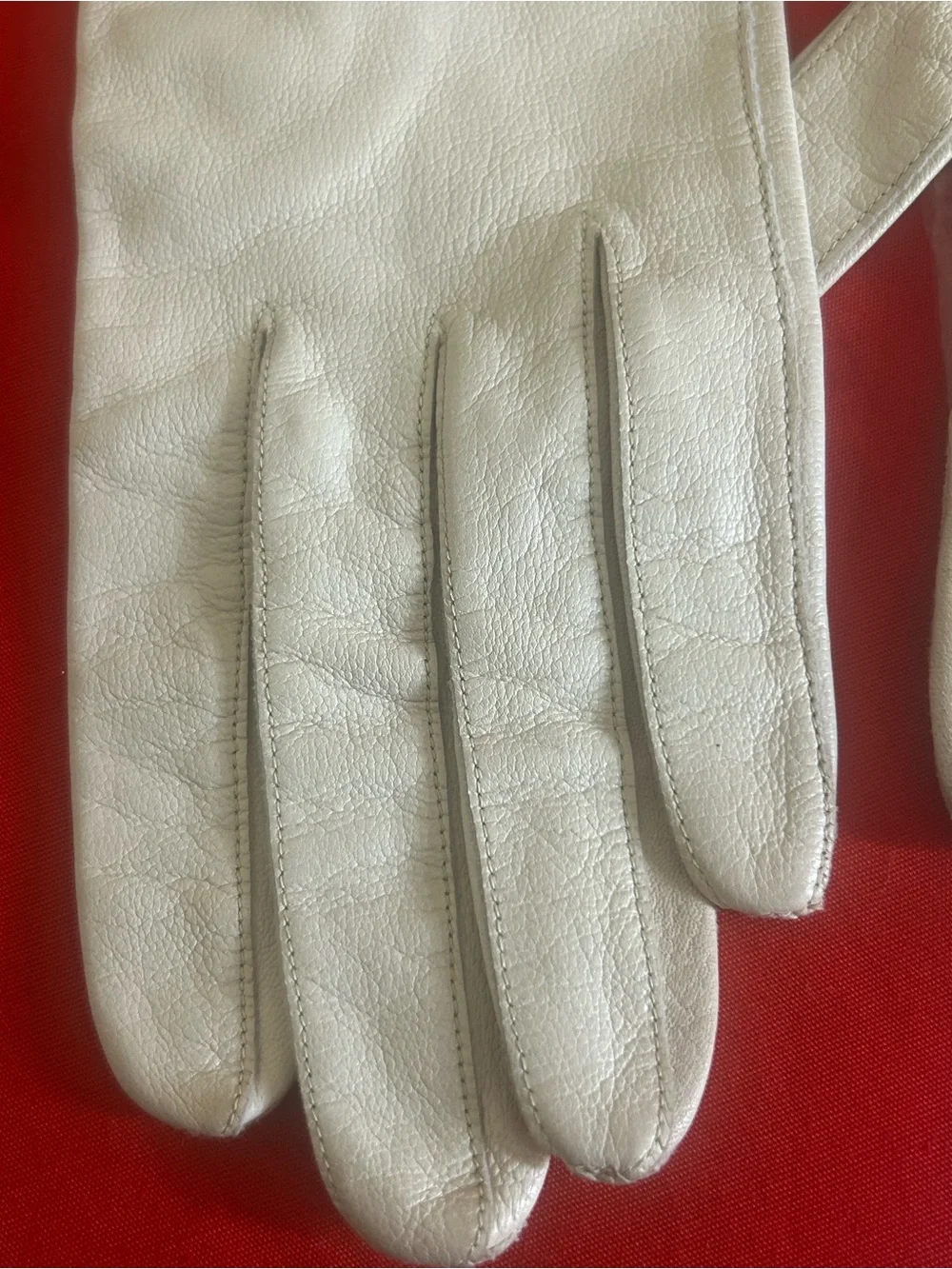 Vintage Cristian Dior Long Cream Evening Gloves for Women From 1950